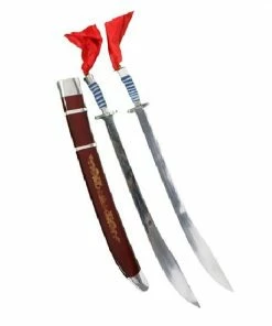 Playwell Broadswords Wushu Double Flexible Broadsword W/ Scabbard