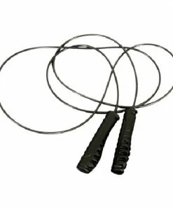 Playwell Deluxe Black Steel Cable Skipping Rope Skipping Ropes