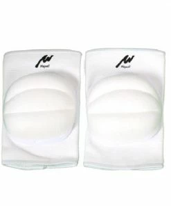 Playwell Deluxe Padded MMA/ Judo Knee Pads - White/Redred