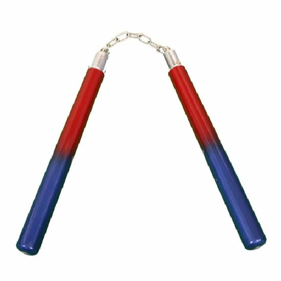 Playwell NR-046b: Graphite Nunchaku / BB: Red / Blue 14" 1 Playwell NR-046b: Graphite Nunchaku / BB: Red / Blue 14"