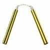 Playwell NR-016A: Foam Nunchaku W/ Chain Yellow/Black Stripes - PRE ORDER Nunchucks
