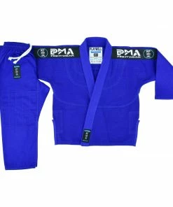Playwell PMA Kids Elite Pearl Weave Jiu Jitsu Gi - Blue Jiu Jitsu Gi Uniforms And Equipment