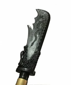 Playwell Black Polypropylene Full Contact Kwan Dao Spear Head Only Rubber/Foam/Plastic Weapons