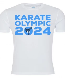 Playwell Karate Olympic 2024 T Shirt - Blue Martial Arts T-Shirts