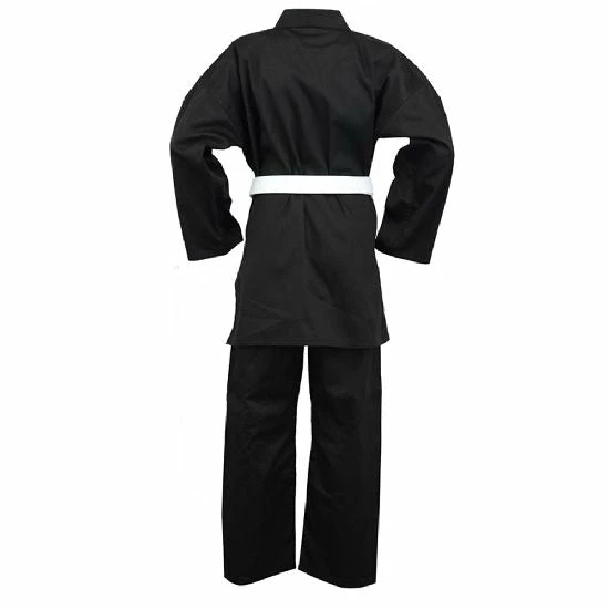 Playwell Adults Karate Cotton Suit - Black 8.5oz 2 Playwell Adults Karate Cotton Suit - Black 8.5oz