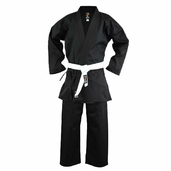 Playwell Adults Karate Polycotton Suit - Black 8oz Karate Uniforms 1 Playwell Adults Karate Polycotton Suit - Black 8oz Karate Uniforms