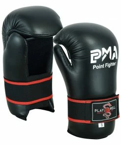 Playwell Semi Contact Point Sparring Gloves: Black - NEW Miscellaneous Gloves