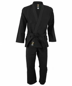 Playwell Pearl Weave Jiu Jitsu Gi - Black Jiu Jitsu Gi Uniforms And Equipment