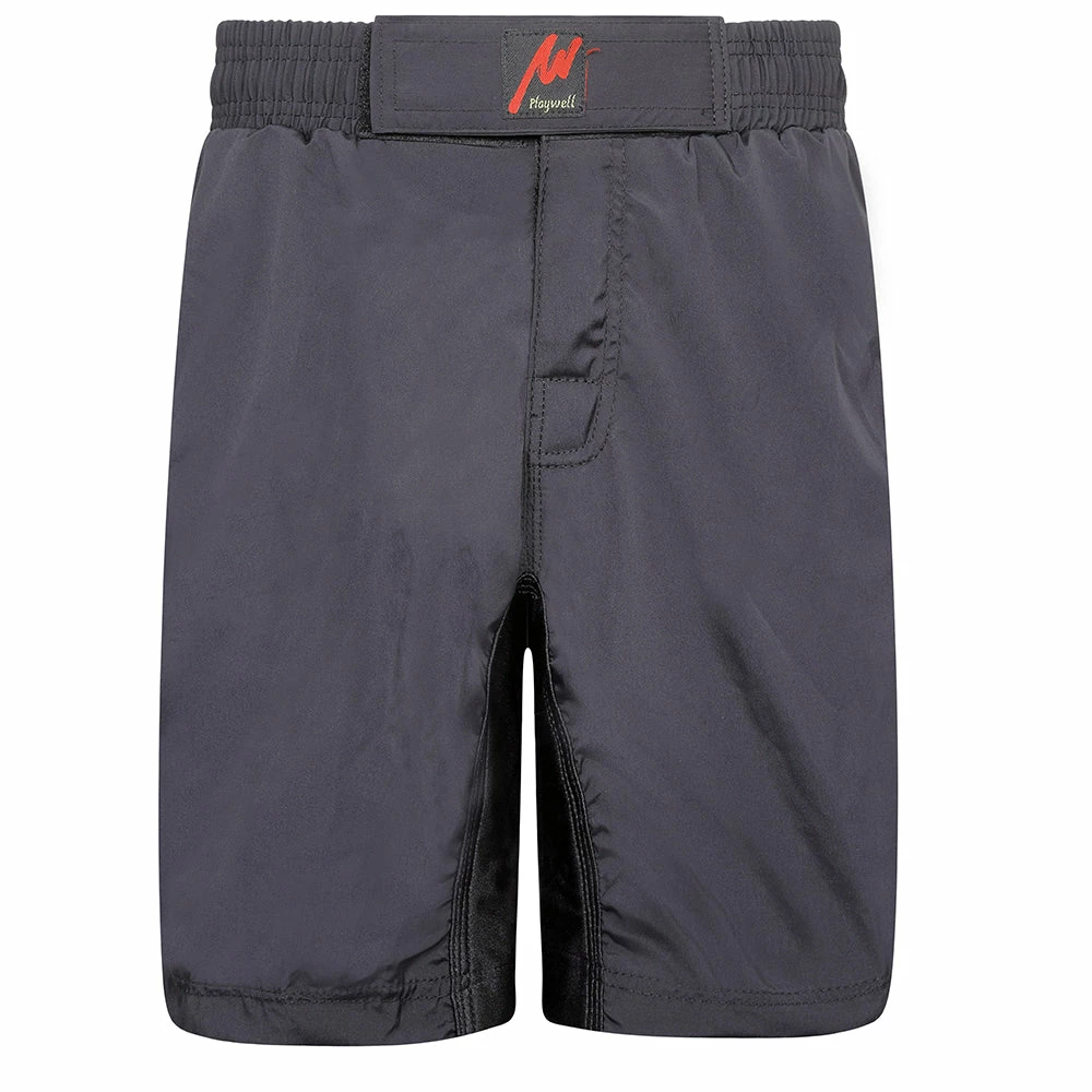 Playwell MMA Shorts & Grappling Tops Playwell Childrens Pro MMA Plain Black Training Shorts 1 Playwell MMA Shorts & Grappling Tops Playwell Childrens Pro MMA Plain Black Training Shorts
