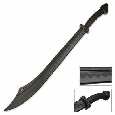 Playwell Rubber/Foam/Plastic Weapons Black Polypropylene Kung Fu BroadSword 33" 1 Playwell Rubber/Foam/Plastic Weapons Black Polypropylene Kung Fu BroadSword 33"
