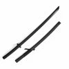 Playwell Rubber/Foam/Plastic Weapons Black Polypropylene Full Contact Samurai Katana With Scabbard