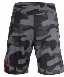 Playwell Tatami Fightwear Tatami Red Bar Camo Fight Shorts