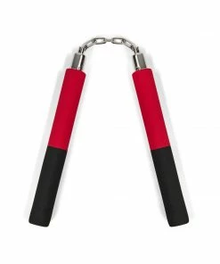 Playwell NR-030P: Foam Nunchaku With Metal B.B. Red / Black Nunchucks