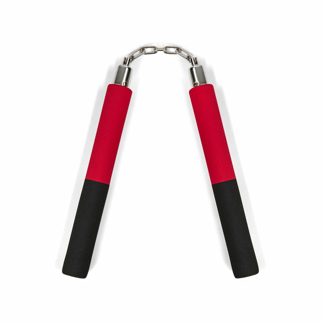Playwell NR-030P: Foam Nunchaku With Metal B.B. Red / Black Nunchucks 1 Playwell NR-030P: Foam Nunchaku With Metal B.B. Red / Black Nunchucks