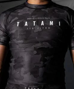 Playwell Tatami Adults Stealth Camo Short Sleeve Rash Guard Tatami Fightwear