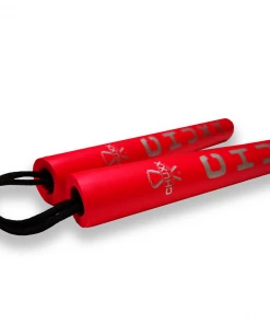 CHUXX Nunchucks CHUXX Martial Arts Red Premium Rope Practice Nunchaku With Case 11 CHUXX Nunchucks CHUXX Martial Arts Red Premium Rope Practice Nunchaku With Case