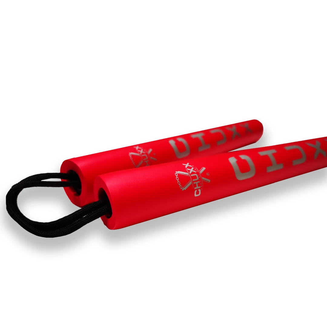 CHUXX Nunchucks CHUXX Martial Arts Red Premium Rope Practice Nunchaku With Case 6 CHUXX Nunchucks CHUXX Martial Arts Red Premium Rope Practice Nunchaku With Case