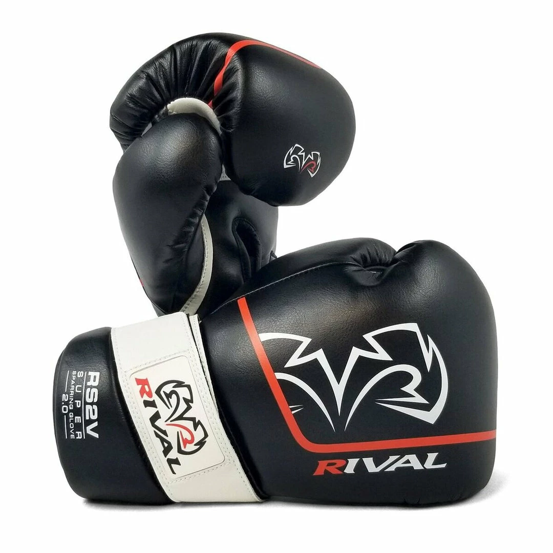 Playwell Rival Boxing RS2V Super Sparring Gloves 2.0 - Black 1 Playwell Rival Boxing RS2V Super Sparring Gloves 2.0 - Black