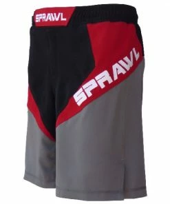Playwell Sprawl Fusion 3 Series Fight Shorts - Black/Red