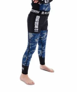 Playwell Tatami Kids Essential Camo Spats Leggings - Blue