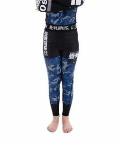Playwell Tatami Kids Essential Camo Spats Leggings - Blue
