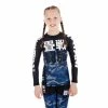 Playwell Tatami Fightwear Tatami Kids Essential Camo Long Sleeve Rash Guard - Blue