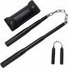 Playwell Nunchucks Telescopic Nunchuck Chuck 14 Inch Steel - Black