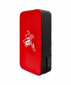 Playwell Muay Thai Beginners Kick Pad Black/Red - Single Thai Kick Pads