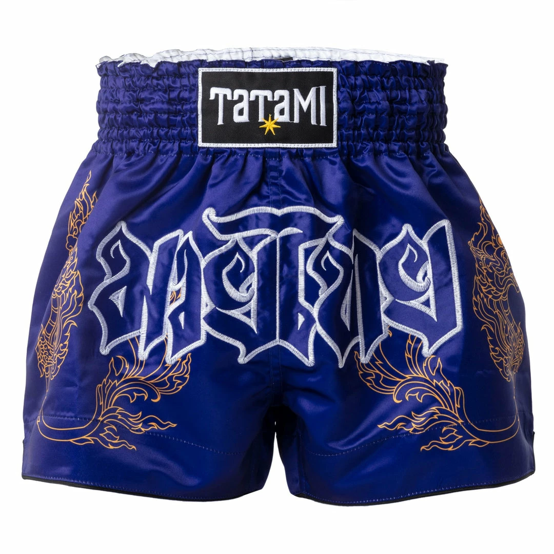 Playwell Kickboxing & Muay Thai Shorts Tatami NakMuay Muay Thai Shorts - Blue 1 Playwell Kickboxing & Muay Thai Shorts Tatami NakMuay Muay Thai Shorts - Blue