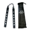 CHUXX Nunchucks CHUXX Martial Arts Premium Black/Silver Chain Practice Nunchaku With Case