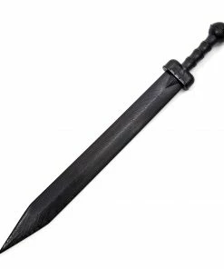 Playwell Rubber/Foam/Plastic Weapons Black Polypropylene Full Contact Roman Spartacus Sword - V4