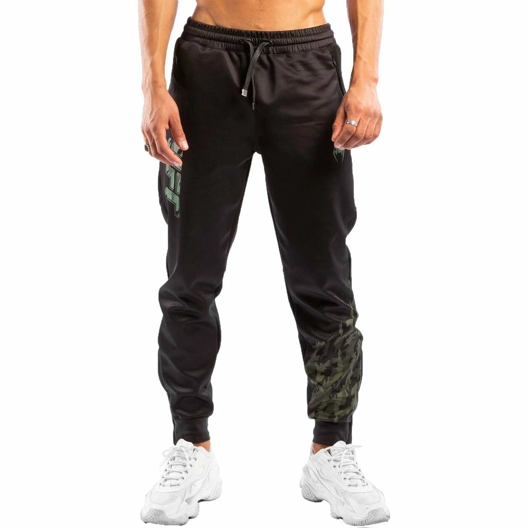 Playwell Venum X UFC Authentic Fight Week Polyester Joggers - Black/Khaki 1 Playwell Venum X UFC Authentic Fight Week Polyester Joggers - Black/Khaki
