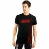 Playwell Venum X UFC Authentic Fight Week T Shirt Black/Red Venum MMA Shorts & Clothing