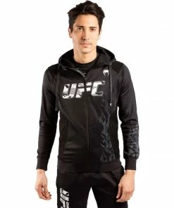 Playwell Venum X UFC Authentic Fight Week Polyester Hoodie - Black Venum MMA Shorts & Clothing