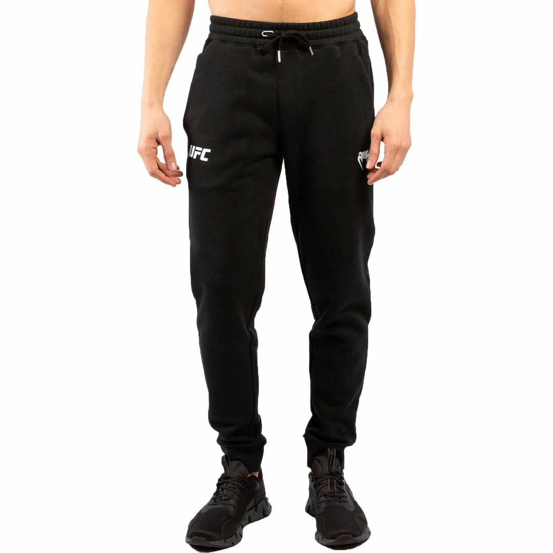 Playwell Venum X UFC Replica Cotton Joggers - Black/White 1 Playwell Venum X UFC Replica Cotton Joggers - Black/White
