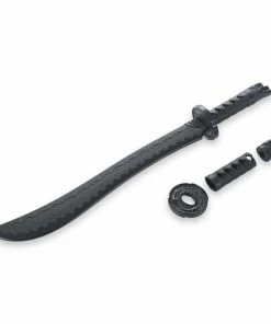 Playwell Black Polypropylene Curved Sword - W216 Rubber/Foam/Plastic Weapons