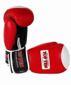 Playwell Top Ten WAKO Approved Boxing Gloves - Red