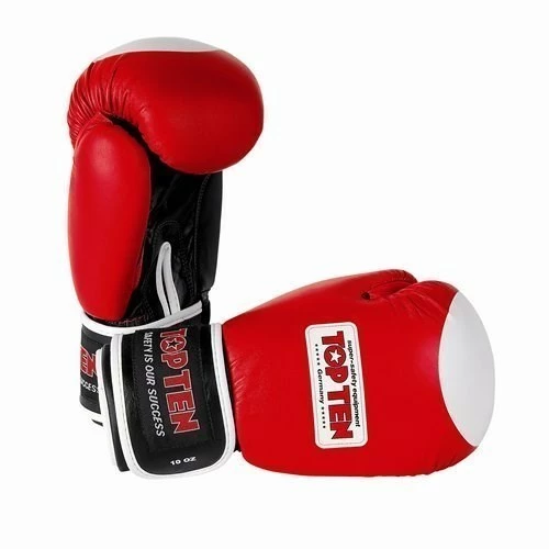 Playwell Top Ten WAKO Approved Boxing Gloves - Red 1 Playwell Top Ten WAKO Approved Boxing Gloves - Red