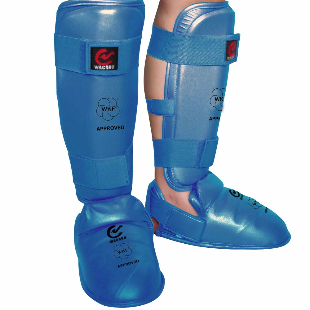 Playwell WKF Approved Karate Shin Instep Guards WKF Approved Karate Protective Equipment 1 Playwell WKF Approved Karate Shin Instep Guards WKF Approved Karate Protective Equipment