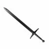 Playwell Black Polypropylene Full Contact Excalibur Long Sword - 41.7" - Rubber/Foam/Plastic Weapons