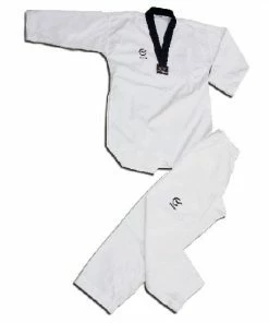 Playwell Taekwondo Uniforms And Trousers WTF Approved Taekwondo Black V Fighters Suit