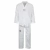 Playwell WTF Approved Taekwondo White V Fighters Suit Taekwondo Uniforms And Trousers