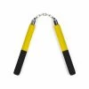 Playwell NR-031P: Foam Nunchaku With Metal B/Bearing. Yellow / Black Nunchucks