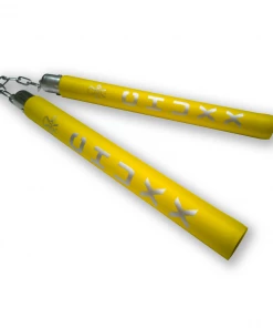 CHUXX Martial Arts Premium Yellow Chain Practice Nunchaku With Case 11 CHUXX Martial Arts Premium Yellow Chain Practice Nunchaku With Case