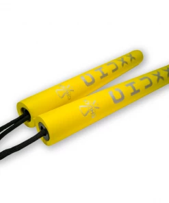 CHUXX Martial Arts Yellow Premium Rope Practice Nunchaku With Case 9 CHUXX Martial Arts Yellow Premium Rope Practice Nunchaku With Case