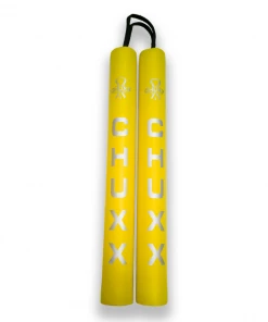 CHUXX Martial Arts Yellow Premium Rope Practice Nunchaku With Case 10 CHUXX Martial Arts Yellow Premium Rope Practice Nunchaku With Case