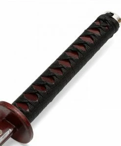 Playwell Wooden Roped Bokken With Scabbard - Cherry Oak