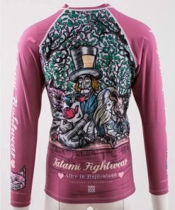 Playwell Tatami Pink "Alice In" Long Sleeve Kids Rash Guard Jiu Jitsu Gi Uniforms And Equipment 9 Playwell Tatami Pink