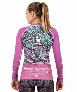 Playwell Tatami Pink "Alice In" Long Sleeve Kids Rash Guard Jiu Jitsu Gi Uniforms And Equipment