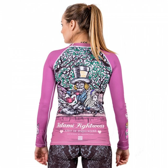 Playwell Tatami Pink "Alice In" Long Sleeve Kids Rash Guard Jiu Jitsu Gi Uniforms And Equipment 2 Playwell Tatami Pink "Alice In" Long Sleeve Kids Rash Guard Jiu Jitsu Gi Uniforms And Equipment